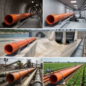 Corrosion Resistant HDPE Water Supply Pipe Town Central Water Pipeline Old Pipe Replacement Non Excavation Construction