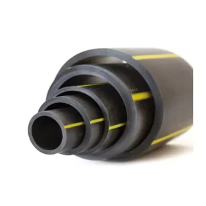 Corrosion Resistant Multiple Specifications HDPE Pipe for Gas with Yellow Line On demand Selection