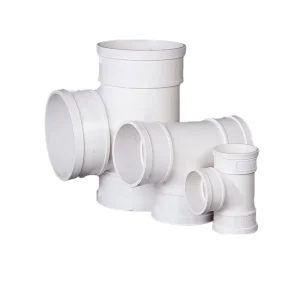 Corrosion Resistant PVC Drainage Fitting Three Way Tee 110mm for Industrial Waste Water and Chemical Liquid Discharge System