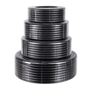 Corrugated Hose Plastic Tubes Corrugate Pipe Factory Black Flexible Plastic Reinforced