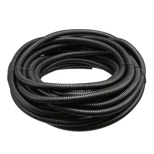 Corrugated Hose Plastic Tubes Corrugate Pipe Factory Black Flexible Plastic Reinforced PVC Discharge Spiral Pipe With Corrugated