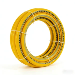 Corrugated Natural LPG Flexible Braided PVC High Pressure Ozone Resistant Durable Eco Friendly Yellow Gas Cooker Hose Pipe