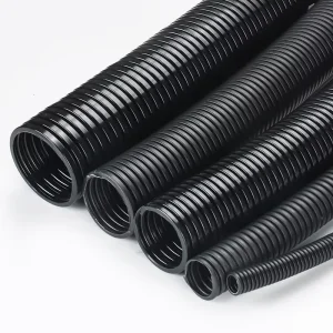 Corrugated Pipe and Flexible Conduit Kits with Elbows and Straight Adapters for Complex Wiring Paths