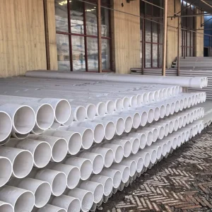 Cross-border Supply Sturdy Durable Cable Protection PVC Pipes Waterproof White Plastic PVC Pipes