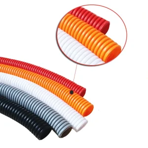 Custom 100m Per Roll Corrugated Electrical Flexible Conduit Pipe Wire Protection PP & PA Material Plastic Conduits Fittings