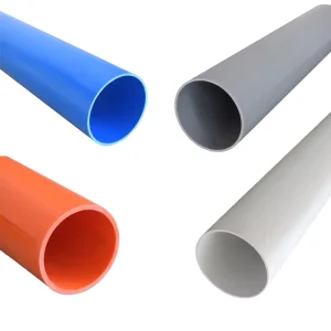 Custom Color Coded PVC Electrical Conduit (Orange/Blue/Green) for Multi-Service Utility Trenching