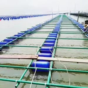 Custom FRP Fiberglass Marine Aquaculture Round Pipe Corrosion Resistant Tube for Fish Farm Raft