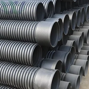 Custom Large Diameter 1500 Millimeters HDPE Double Wall Corrugated Drainage Pipe Flexible Customization Options Available