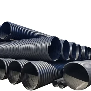 Custom Length HDPE Steel Belt Reinforced Spiral Corrugated Drain And Ventilation Pipe