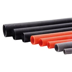 Custom PA PP Antiflaming Corrosion Resistant Perforated Corrugated Pipe for Cable Protection & Drainage