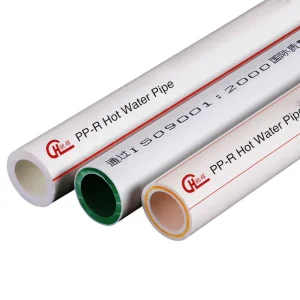 Custom PPR Water Supply Pipe and Fittings 20mm-110mm Sizes 6mm Thickness Din Standard Material