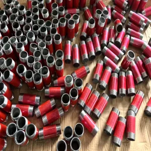 Custom Red Fire Pipe Connector Short Male Thread Anti Rust for Sprinkler System