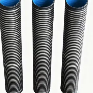 Custom Size HDPE Double Wall Corrugated Pipe SN4 SN8 DN160 DN315 Flexible Irrigation Water Drainage Road Construction Plastic