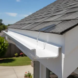 Custom U Profiles PVC Rain Gutter System for Exterior Kitchen Use Durable Corrosion Resistant Water Drainage
