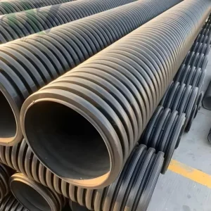 Customizable 48 36 Inches High Pressure Double Wall Corrugated Pipe High Density Polyethylene HDPE Material