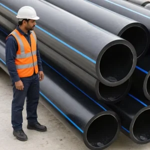 Customizable PE100 HDPE Water Pipe SDR11 SDR17 PN10 PN20 EN12201 Standard High Pressure Durable Drainage Municipal Pipeline