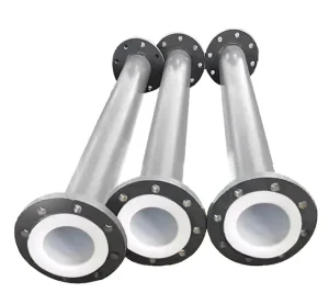 Customized Acid and Alkali Resistance PTFE Lined Carbon Steel Pipe with Flange Ends