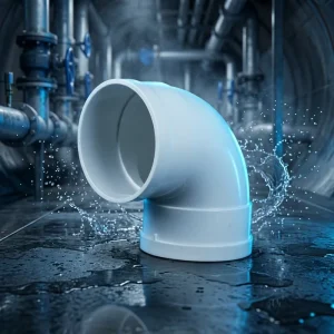 Customized High Pressure PVC 90 degree Drainage Elbow Plastic Tubes High Flow Rate ISO Standard 50 200 2.0 Inch