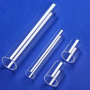 Customized High Purity Laboratory Quartz Glass Test Tubes Single Ended Sealed Bottom Bending Welding Cutting Service