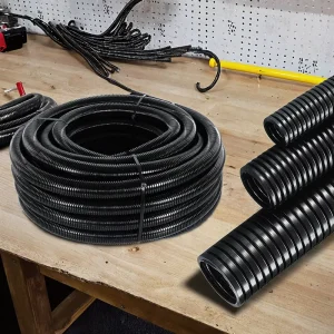 Customized PP Plastic Corrugated Pipe Conduits Fittings with Wire and Cable Harness Protection