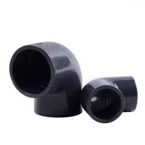 DIN Made in China Chemical Grade PVC Flanged Elbow Pn16 UPVC 90 Degree Angle Elbow Water Pipe Fittings