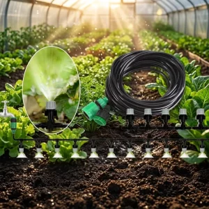 DIY 10m Drip Irrigation System with 10pcs Nozzles Automatic Garden Hose Micro Drip Watering Kits for Plants Greenhouse