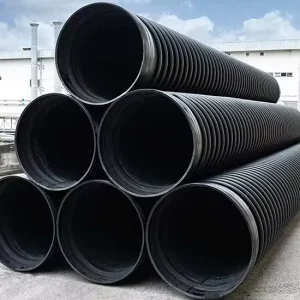 DLX Large Diameter Corrugated Drain Drainage Sewage PE PEAD Plastic Krah Carat Pipe Tube China
