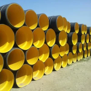 DN 500 600 800 1000 1200 HDPE Tube PE Double Wall Corrugated PE Pipe for Drainage and Sewage
