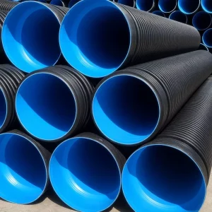 DN110-DN1200 HDPE Double Wall Corrugated Pipe SN4 SN8 SN16 For Municipal Drainage Sewage Stormwater Underground Culvert
