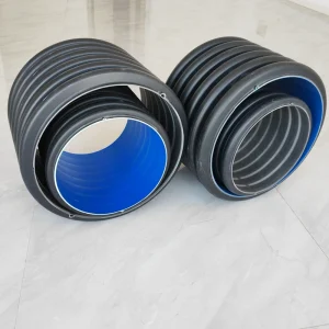 DN110-DN1200 HDPE Double Wall Corrugated Sewage Pipe Smooth Inner Wall Underground Drainage for Road Construction