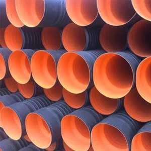 DN200 Plastic Tubes HDPE Corrugated Pipe with Sizes DN300 HDPE Double Wall Corrugated Pipe for Drainage and Sewage