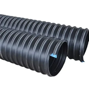 DN300 SN4 SN8 HDPE Double Wall Corrugated Pipe Eco Friendly Culvert Stormwater Drainage Tube