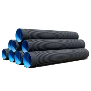DN400 DN300 Sewage Drainage Corrugated Pipe Reinforced Corrugated Pipe HDPE Double Wall Corrugated Pipe