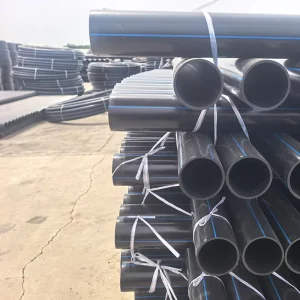 DN400 PE100 RC Black Polyethylene Water Delivery Pipe PN16 Butt Fusion for Irrigation Drainage
