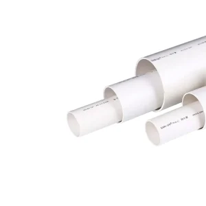 DN50 DN75 DN100mm UPVC Durable Anti Corrosion White Water ISO Glue Connection Pipe Tubing