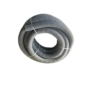 DN75mm HDPE Double Wall Corrugated Gray PE Ventilation Pipe 50m Long Flexible Flame Retardant Made High Pressure PVC