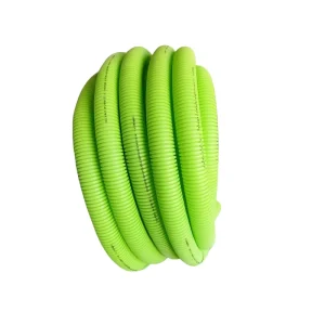 DN90mm Green HDPE Double Wall Corrugated PE Ventilation Pipe 50m Long Flexible PVC Durable Water Irrigation Drainage