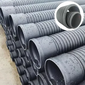 DWC HDPE Double Wall Corrugated Drainage Pipe for Municipal Sewage Underground Road Culvert Project