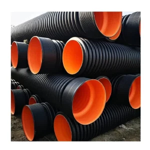 DWC HDPE Plastic Drainage Corrugated Pipe PE 2 Layer Corrugated Pipe