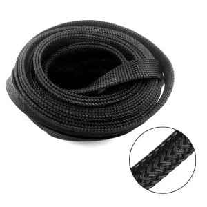 Deem Braided Sleeve Pet Expandable Polyester Braided Sleeve Braided Cable Sleeving
