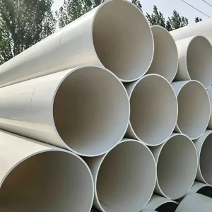 Deformation Proof Wind Resistant Agricultural Sewage White UPVC Pipes for Outdoor Field