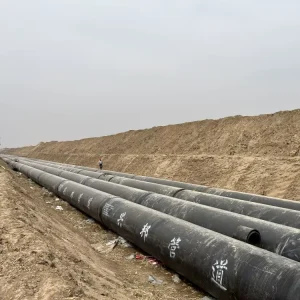 Direct Buried HDPE Jacket PUR Foam Thermal Insulation Pre Insulated API Certified Saw Pipe For Hot Cooling Oil Cutting Welding