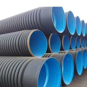 Dn 120 160mm 600 1000mm Polyethylene HDPE Double Wall Corrugated Drainage Pipe Sewage Plastic Tubes