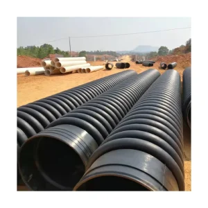 Dn800 Dn1000 Dn1200 SN4 SN8 Drain Plastic Sewer Polyethylene Krah Pipe Corrugated Drainage Suppliers
