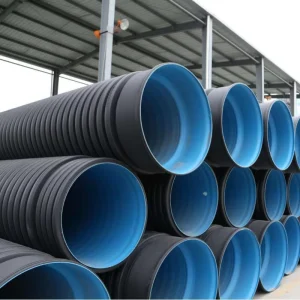 Double Wall Corrugated HDPE Drainage Pipe Socket Joint Electrofusion Connection For Municipal Sewage Systems High