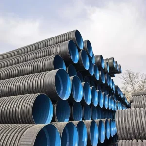 Double Wall Corrugated Pipe 110Mm 160Mm 225Mm HDPE Drainage Pipe Low Price