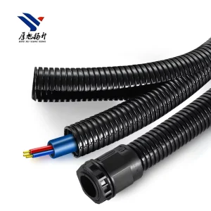 Double Wall Corrugated Pipe Plastic Culvert Pipe Split Wire Loom Tubing PP PA Corrugated Flexible
