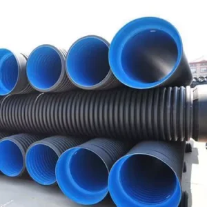 Double Wall Corrugated Pipe Sewer Drainage Pipe DN500 DN315 Diameter HDPE Sewage Discharge Pipe