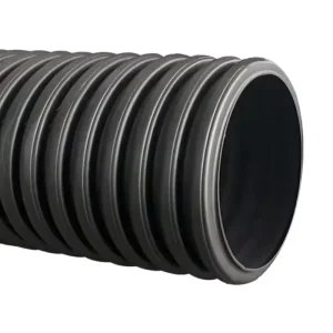 Double Wall Corrugated Pipe With High Compressive Strength And Socket Joint Connection For Municipal Drainage And Sewage Systems