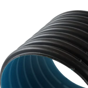 Double Wall HDPE Corrugated Drainage Pipe High Pressure Durable Perforated Seepage Protection Underground